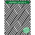 Наклейка декоративная Черно-белые полосы 100x100 см антивандальная для мебели и любых поверхностей