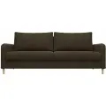 Прямой диван Остин, Велюр, Коричневый, Ящик для белья, 215 х 105 x 850 см