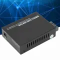 Гигабитный медиаконвертер Fast Ethernet, одномодовый, двойной SC 10, 100, 1000Base Tx, RJ 45, оптоволоконный медиаконвертер для дома, 100 240 В, британская вилка