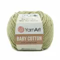Пряжа для вязания YarnArt Baby Cotton 50гр 165 м хлопок акрил детская 10 мотков 434 серая дымка