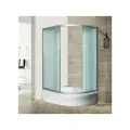 Душевой уголок River Don 120/80/24 MT L 120х80, с поддоном, стекло матовое, профиль хром