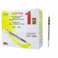 Шприц инсулиновый SFM, 1 мл, комплект 100 шт, в коробке, игла 0,45х12 - 26G. 2 ед. товара.