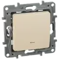 Legrand Etika Слоновая кость Выключатель 1-клавишный с подсветкой, 10А, Винтовые клеммы (комплект 2шт)