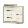 Комод Maks с органайзером шариковые направляющие 5 ящ, белый аляска-белый