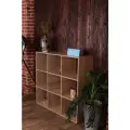 Стеллаж в стиле Лофт модель Марти 9 Дуб Сонома (ШхВхГ) 101,8х101,8х30см.