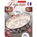 Форма для запекания Loraine, керамика, коричневая, 22х5 см, 1.2 л