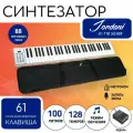 Синтезатор цифровой 61 клавиша Jonson&Co JC-118 (полноразмерная), Белое