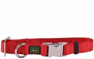 Ошейник для собак нейлон с металлической застежкой красный 30 – 45 см Hunter ALU-Strong (1 шт)