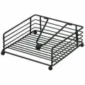 Салфетница металлическая черная 18x18x7 см Китай Y4-7904 для салфеток