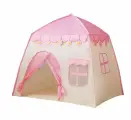 Детская игровая палатка КНР Шатер розовый с цветами размер 130х100х130 см, в сумке