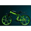 Велосипед складной Двухподвесной Литые диски 26 Спортивный Взрослый/Подростковый, салатовый