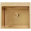 Кухонная мойка из нержавеющей стали Gerhans 6050GOLD с PVD покрытием