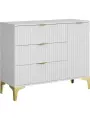 Комод Ridberg ANDRE 3Я/1Д (White/Gold)