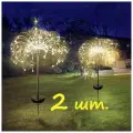 Светильники Фейерверки-одуванчики на солнечной батарее для дома и сада, 8 режимов - 2 шт.