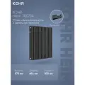 Стальной трубчатый радиатор Kohr Heim 3057/14 секций с боковым подключением 3/4 черный