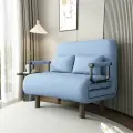 Раскладная мебель Sevensvvnyy, кровать-стул, хлопок, небесно-голубой, 100х63х82 см