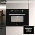 Электрический духовой шкаф Beraum OM-60B44T51B с СВЧ, объем 44 л, поворотный стол и защита от детей, 60 см