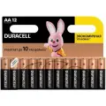 Батарейки Duracell 12 шт АА пальчиковые, щелочные, в блистере