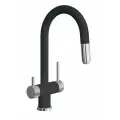 Смеситель для кухни с подключением к фильтру FLORENTINA Маэстро (337.03Н.2123.302) антрацит