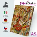 Блокнот А5 для записей в клетку, записная книжка дизайнерская, Гитара,72 листа