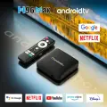 ТВ приставка Android TV 4K Ultra HD Смарт ТВ приставка с 2 ГБ RAM, 8 ГБ памяти, Android 14, медиаплеер с Wi-Fi