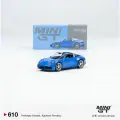 Машинка TSM MiniGt 610 Porsche 911 Targa 4S Shark Blue 1/64 simulation Die-cast Alloy Car Model Collection Gifts