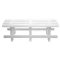 Скамейка  Стандарт Пластик №3 (120-0040), белый, 120 х 40 х 42 см