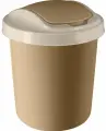 Контейнер для мусора Spin&Clean Vogue 12 л SV4044КФ кофейный