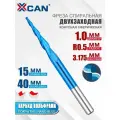 Фреза конусная двухзаходная сферическая R0,5х15х40х3,175