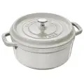 Кокот круглый Staub La Cocotte белый трюфель, 22 см, 2,6 л