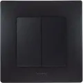 Legrand Etika Антрацит Переключатель 2-клавишный, 10А, авт. клем (комплект 7шт)