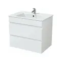 Тумба подвесная для ванной комнаты Next 70/2 под раковину Next 70, белая, 2 ящика (без раковины)