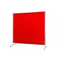 Сварочный экран 2000х2000 мм c красной сварочной шторой FABTEC (64082)