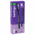 Ручка гелевая Berlingo Velvet (0.4мм, черный, прорезиненый корпус) 12шт. (CGp_50125)