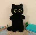 Плюшевая кошка-обнимашка / подушка-антистресс / мягкая игрушка меховой длинный кот-батон 40 см