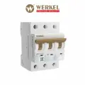 Автоматический выключатель 3P Werkel W903P206, 20 A, ВТХ C, 6 kА