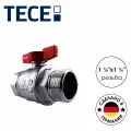 Кран шаровой для воды и газа TECE 1 1/4 (13300014) , ручка-бабочка вр/нр