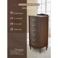 Комод Мебелик Джульетта узкий 6 ящиков, на ножках, в прихожую, в спальню цвет орех Л