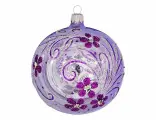 Елочный шар 95 мм, фиолетовый, Елочка