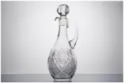 Хрустальный графин с ручкой 1 л. высота 26.5 см диаметр 13 см, Неман 1000/1, 6207/1,0л