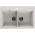 Мойка для кухни кварцевая Ulgran Quartz Ruma 780-01, жасмин