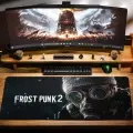Игровой коврик для мыши DigitalRazor Frostpunk2 Black Logo 800x300x3mm, чёрный