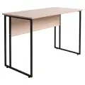 Стол письменный Brabix SMART CD-019, 1180х600х770 мм, металл/ЛДСП ясень шимо светлый, каркас черный