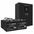 Комплект ИБП EX296004RUS + батарея 75Aч EX282983RUS 4шт (инвертор, синус, для котла, настенный) ExeGate FineSine SX-5000. LCD. AVR.2SH. T <5000VA/3500W, чистая синусоида, цветной LCD-дисплей, AVR, 2*Schuko+клеммы, линейно-интерактивный, крепление настен