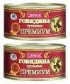 Говядина тушеная Премиум 97,5%, омкк, Беларусь, 325 г х 2шт
