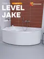 Панель фронтальная LEVEL для асимметричной ванны JAKE 160х95 см, Правая/Левая, MODULEASY 02джлев1695