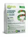 Alleva Holistic - Сухой корм для щенков, беременных и кормящих, средних пород, беззерновой, курица с уткой, алоэ вера и женьшенем (2 кг)