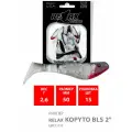 Силиконовая приманка для рыбалки RELAX - риппер KOPYTO BLS 2, длина - 5,0cm, вес - 2,6g, цвет S032 (Black, White Pearl-silver Glitter) (15 штук)