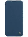 Nillkin для iPhone 15 Pro чехол QIN Pro (Cloth) Booktype Elite Blue