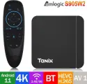Комплект: ТВ приставка Tanix W2 4/32 + G10S BTS, на Android TV